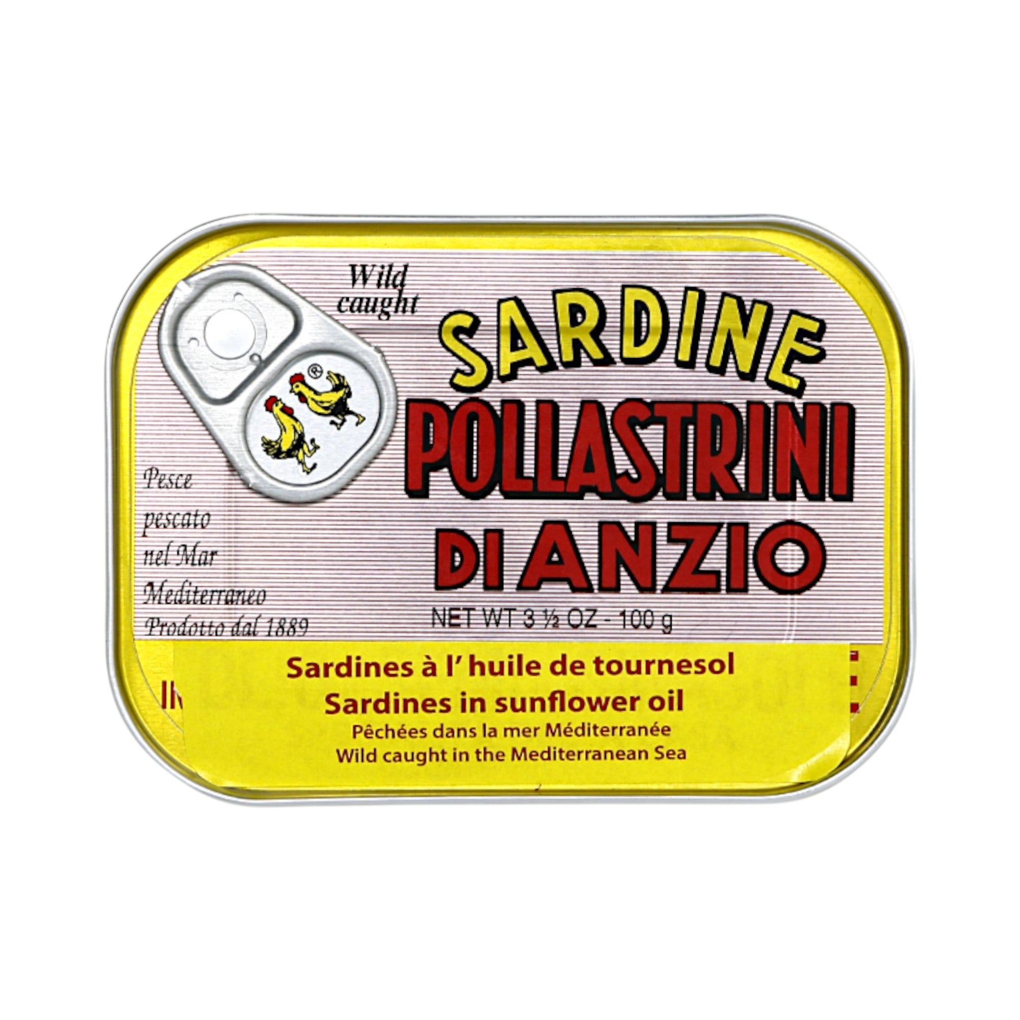 Sardines in Sunflower Oil – Pollastrini | Italian Tinned Fish Canada