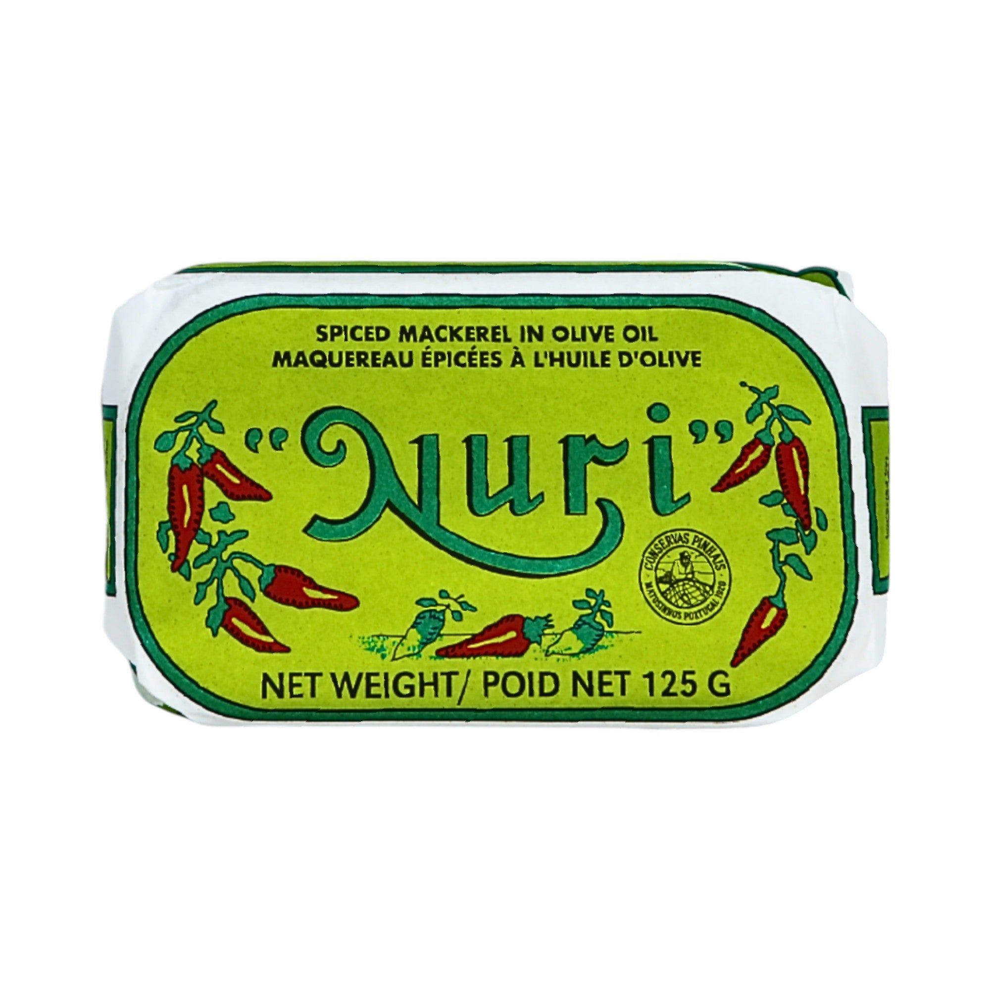 Nuri spiced whole mackerel tin – premium Portuguese tinned fish Canada
