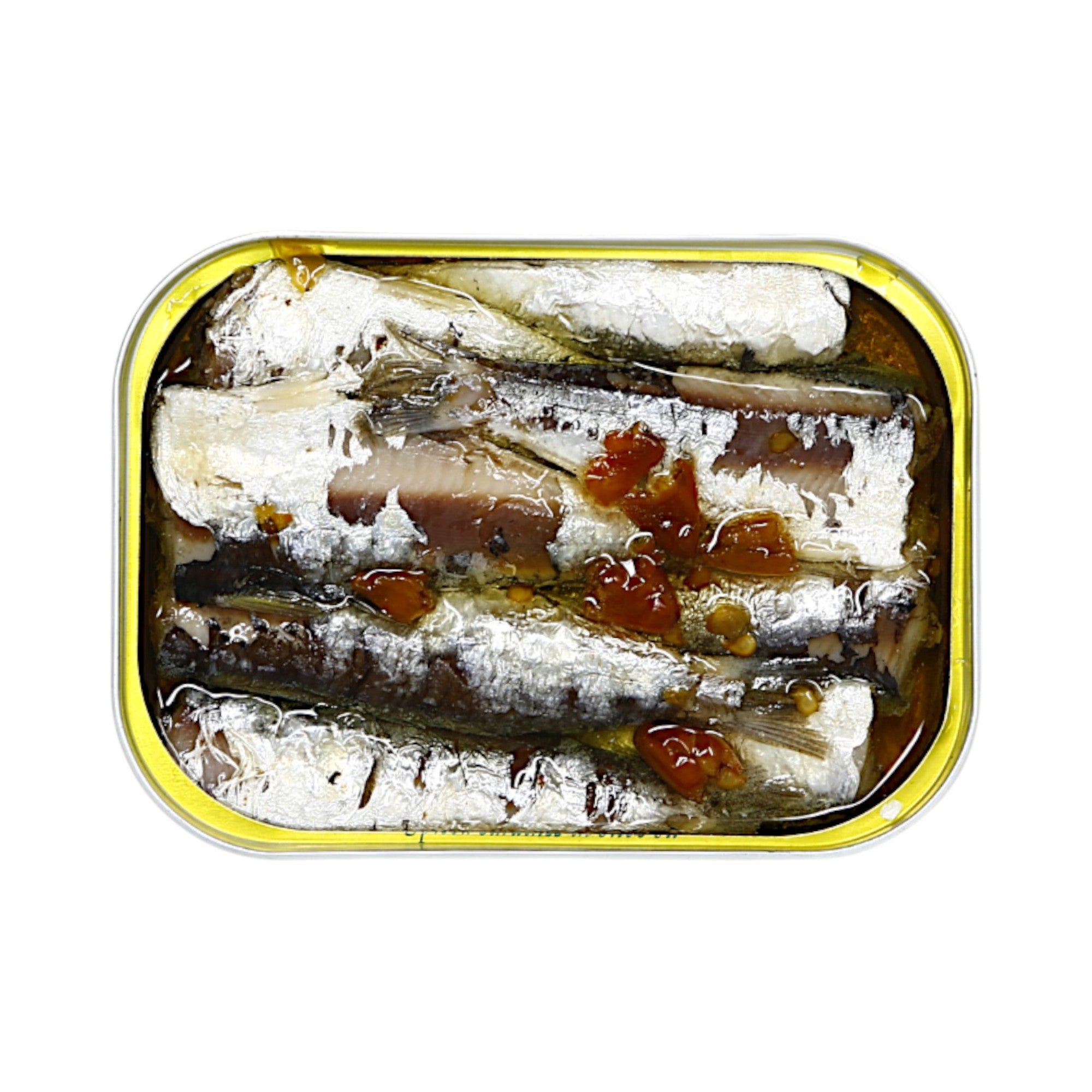 Pollastrini spicy sardines olive oil chili pepper (view) – Italian tinned fish Canada