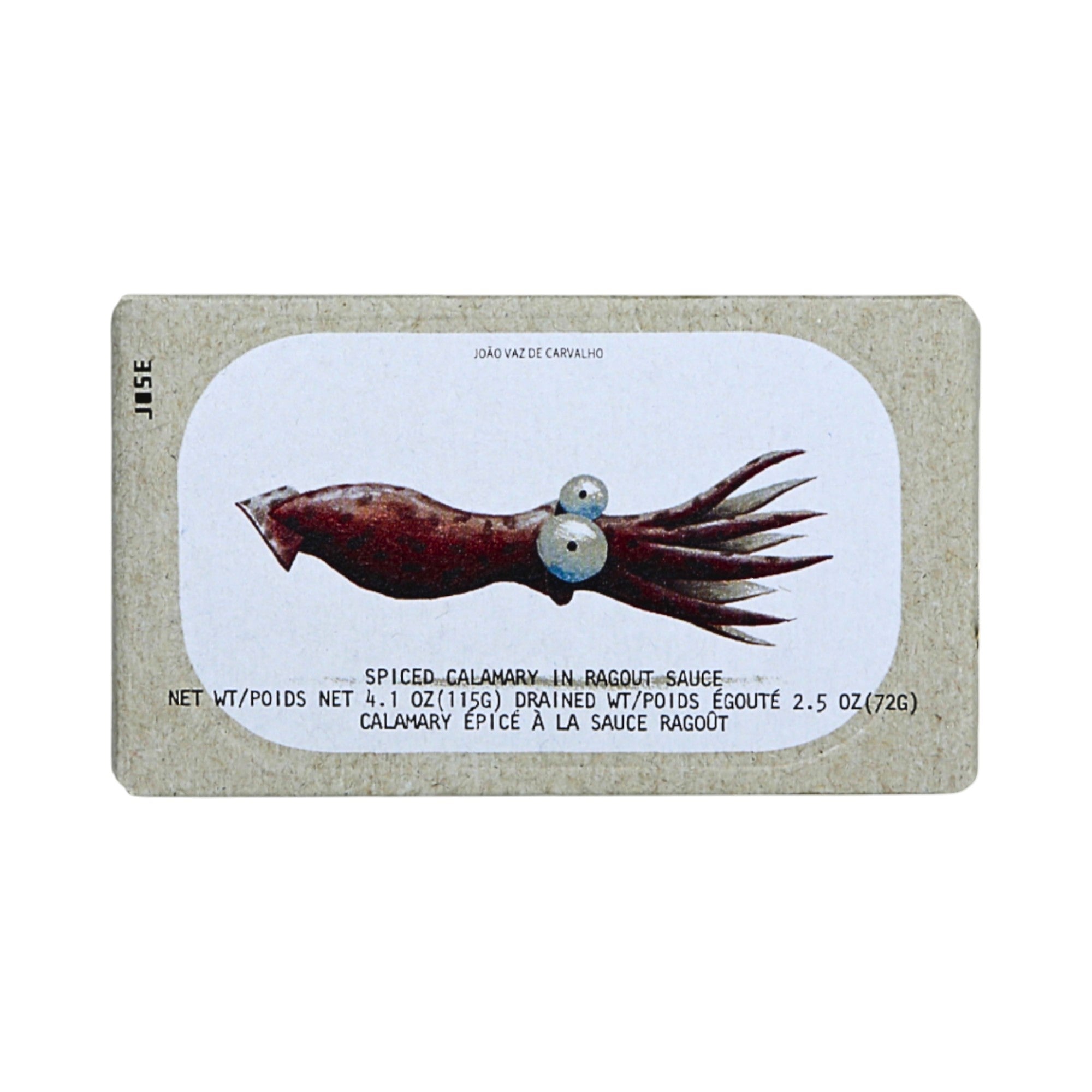 Spiced Calamari in Ragout Sauce – José Gourmet | Gourmet Tinned Seafood Canada